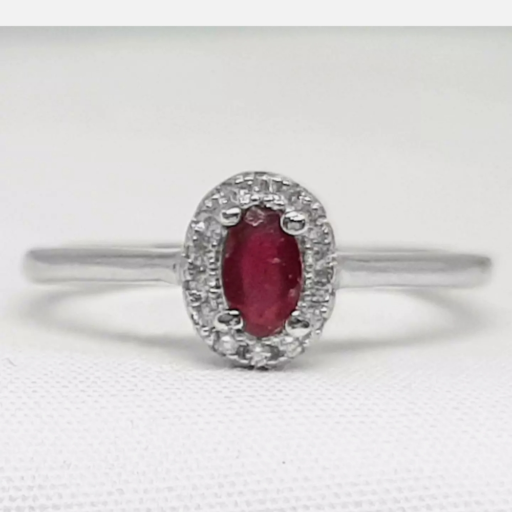 925 silver ruby ring